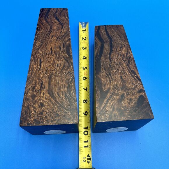 2 Vintage Teak Burl Wood Candle Tea Light Holder Mid Century Modern MCM Boho - Picture 3 of 5